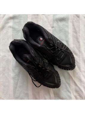 Nike Shox TL Triple Black Sneakers | Streetwear Gorpcore Y2K | 9